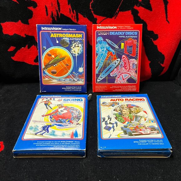 Mattel Intellivision Game Lot. 4 Games. Tested. - Picture 1 of 6